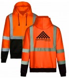 Hi-Viz, Class 3 Full Zip Hoodie CAPHDIZ